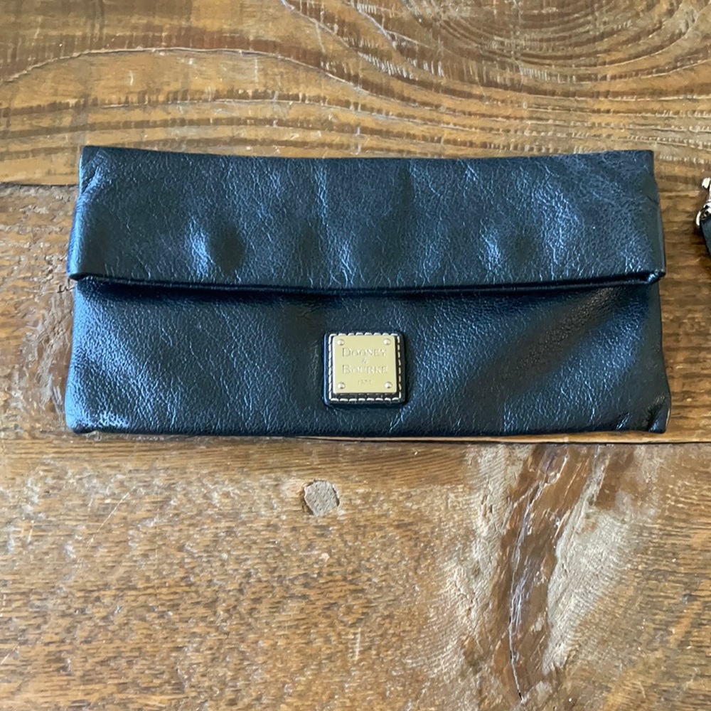Dooney & Burke Black Leather Clutch